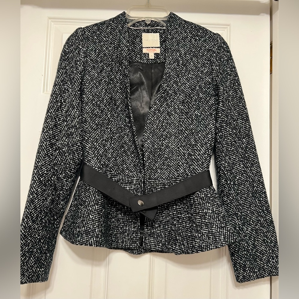 The Limited - Olivia Pope Scandal Collection - Black & White - Peplum Blazer